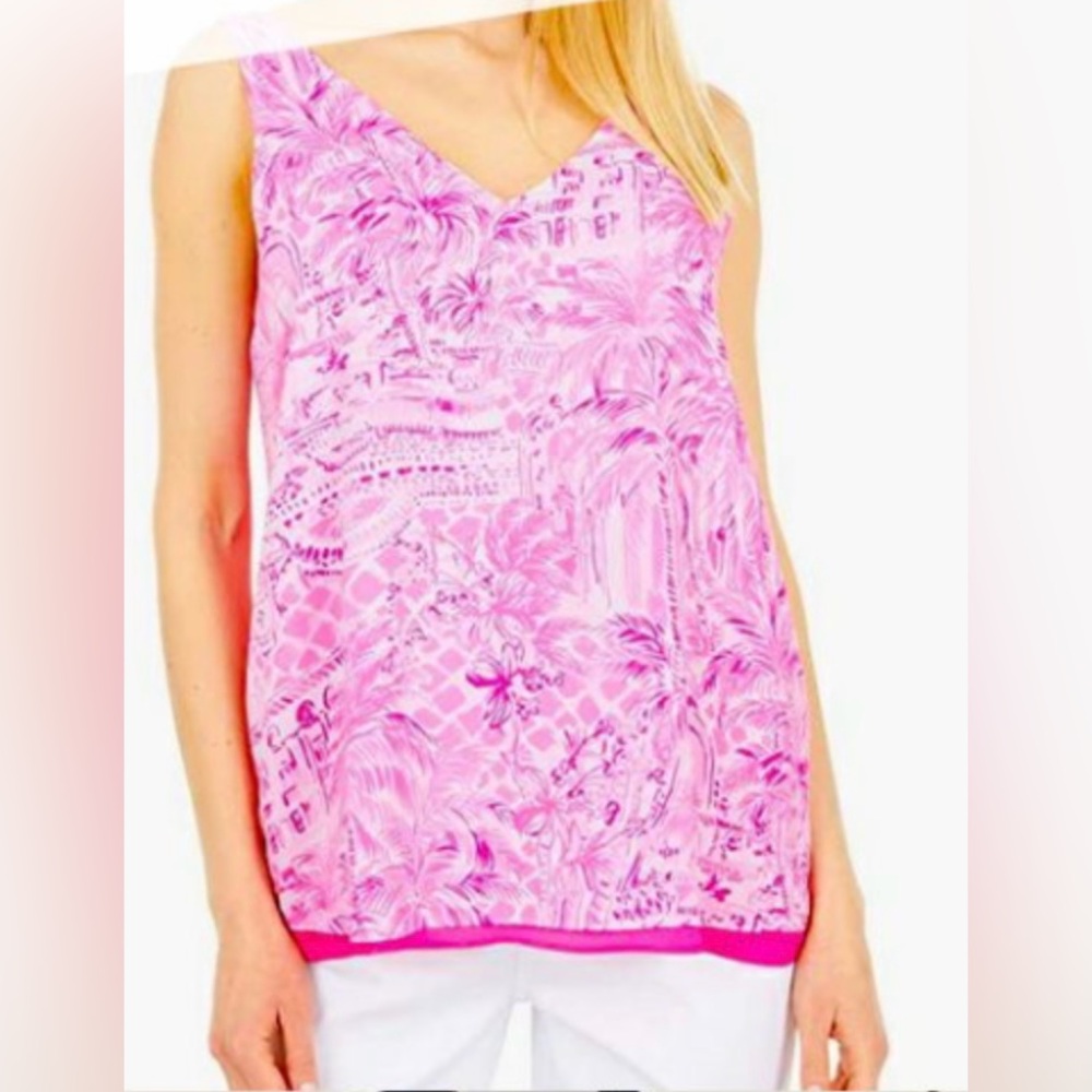 LP Sz M Florin Reversible Two -toned Pink Sleeveless Top